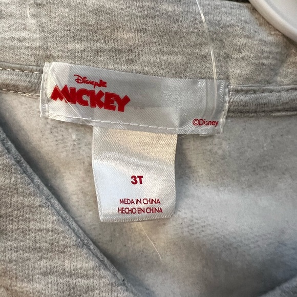 NWT Disney Gray and Blue Mickey Mouse Sweatshirt and Pants 3 Pieces Set- 3T - Picture 5 of 6